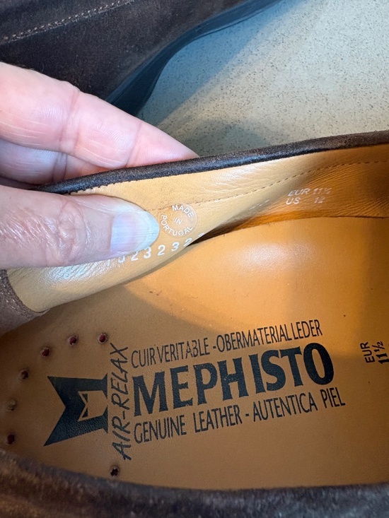 Mephisto brown suede loafers / driving shoes - size 12 main image 6